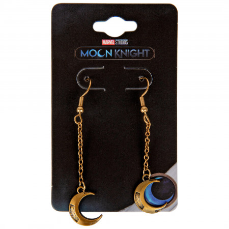 Moon Knight Crescent Dangle Earrings